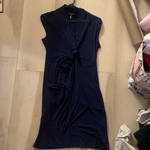 Daisy fuentes dark blue knot dress maxi dress Size M